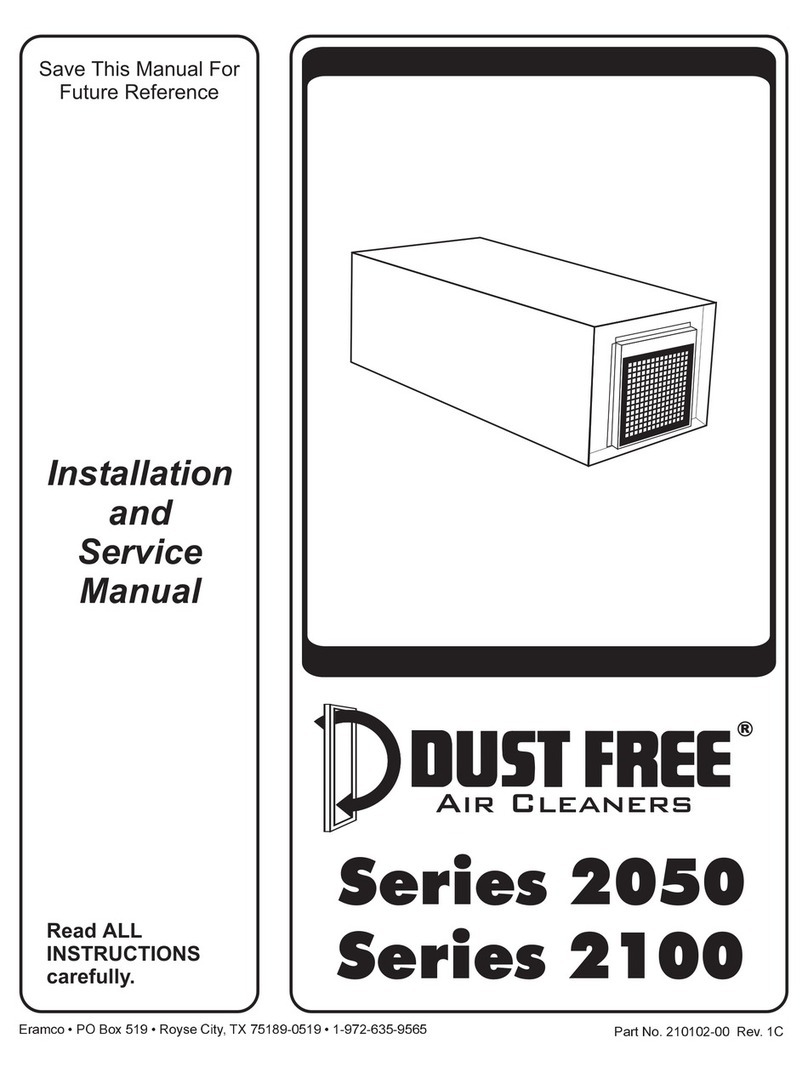 Dust Free Series 2050 Installation and service manual Dust Free Series 2050 Installation and service manual