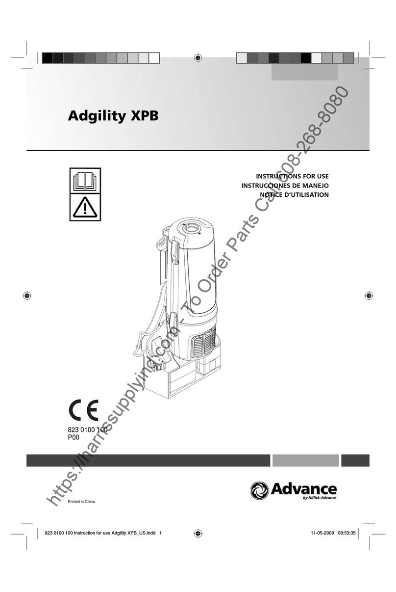 Nilfisk-Advance Adgility XPB User manual