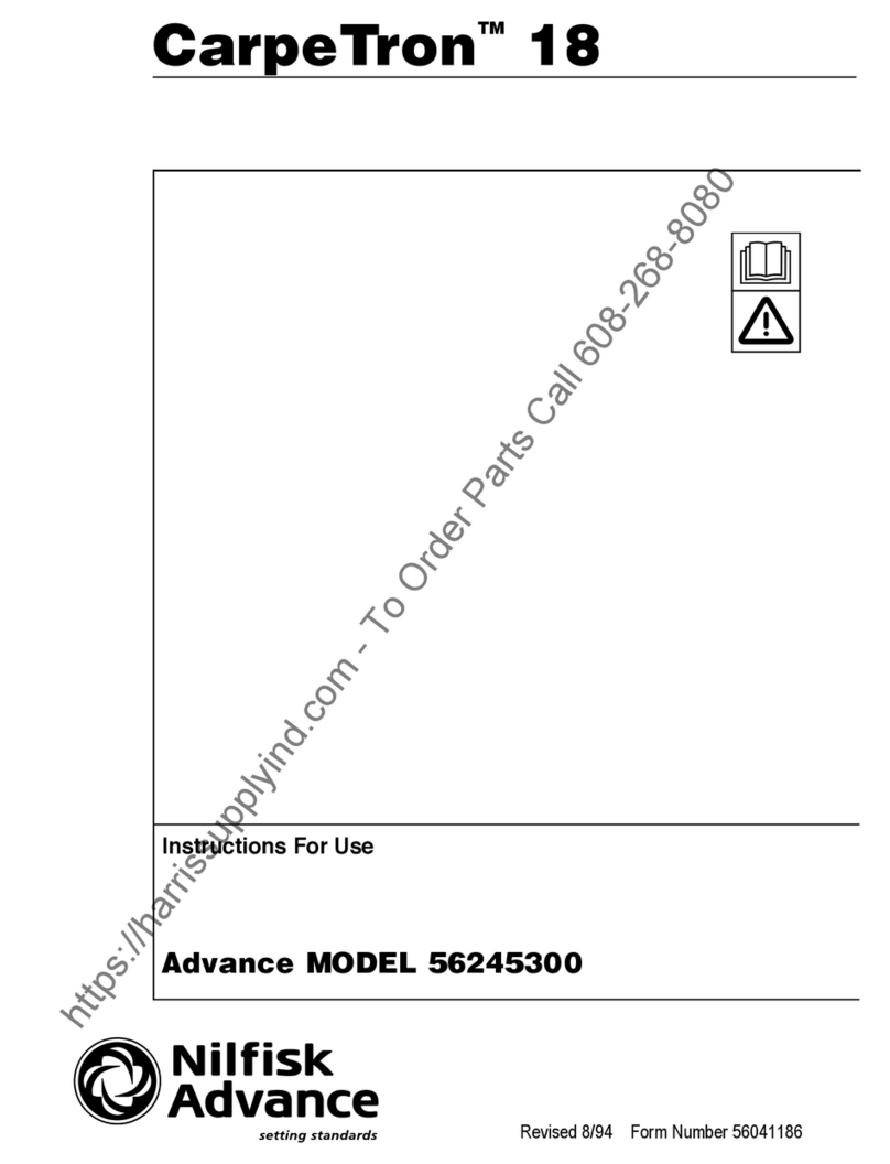 Nilfisk-Advance CarpeTron 18 56245300 User manual