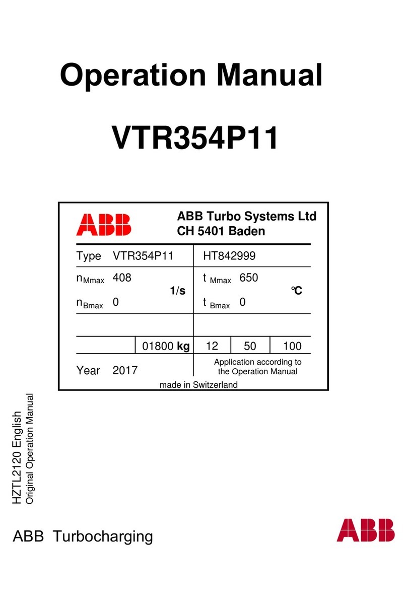 ABB VTR354P11 Operation manual