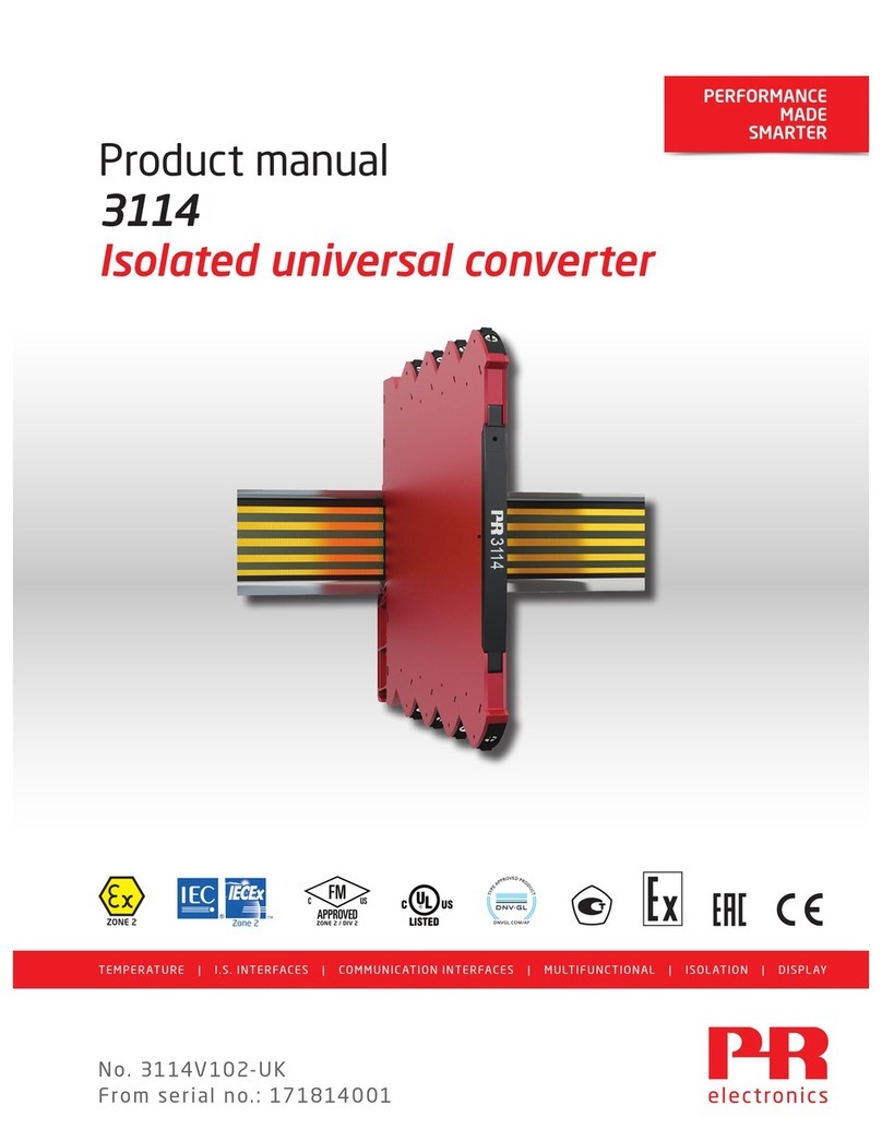 PR Elecronics 3114 product manual