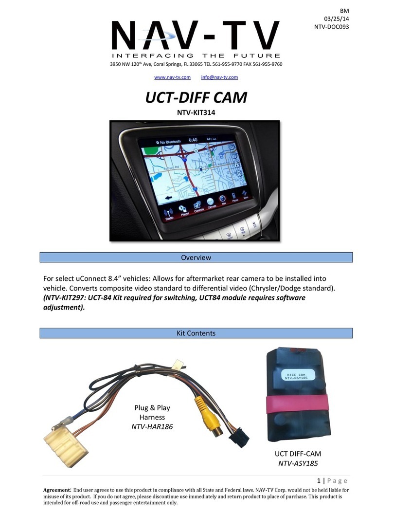 NAV-TRACK UCT-DIFF CAM User manual