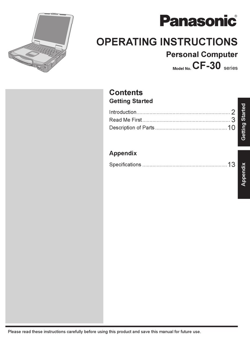 Panasonic CF-30 Series Operating	 instruction