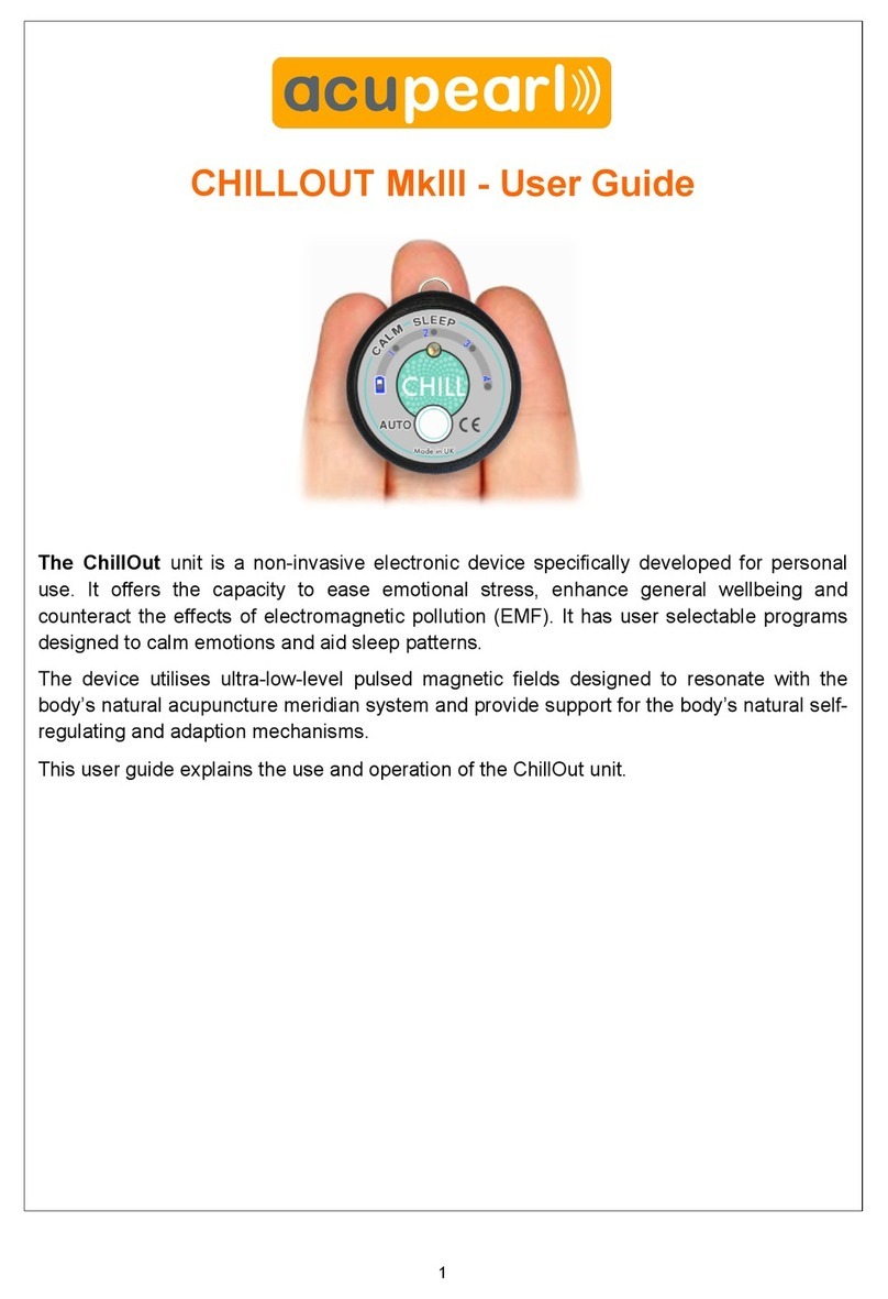 AcuPearl Chillout MkIII user guide AcuPearl Chillout MkIII user guide