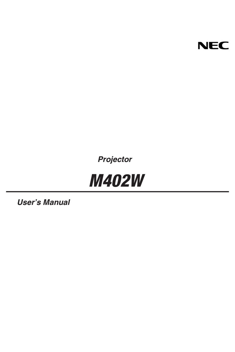 NEC M402W User manual