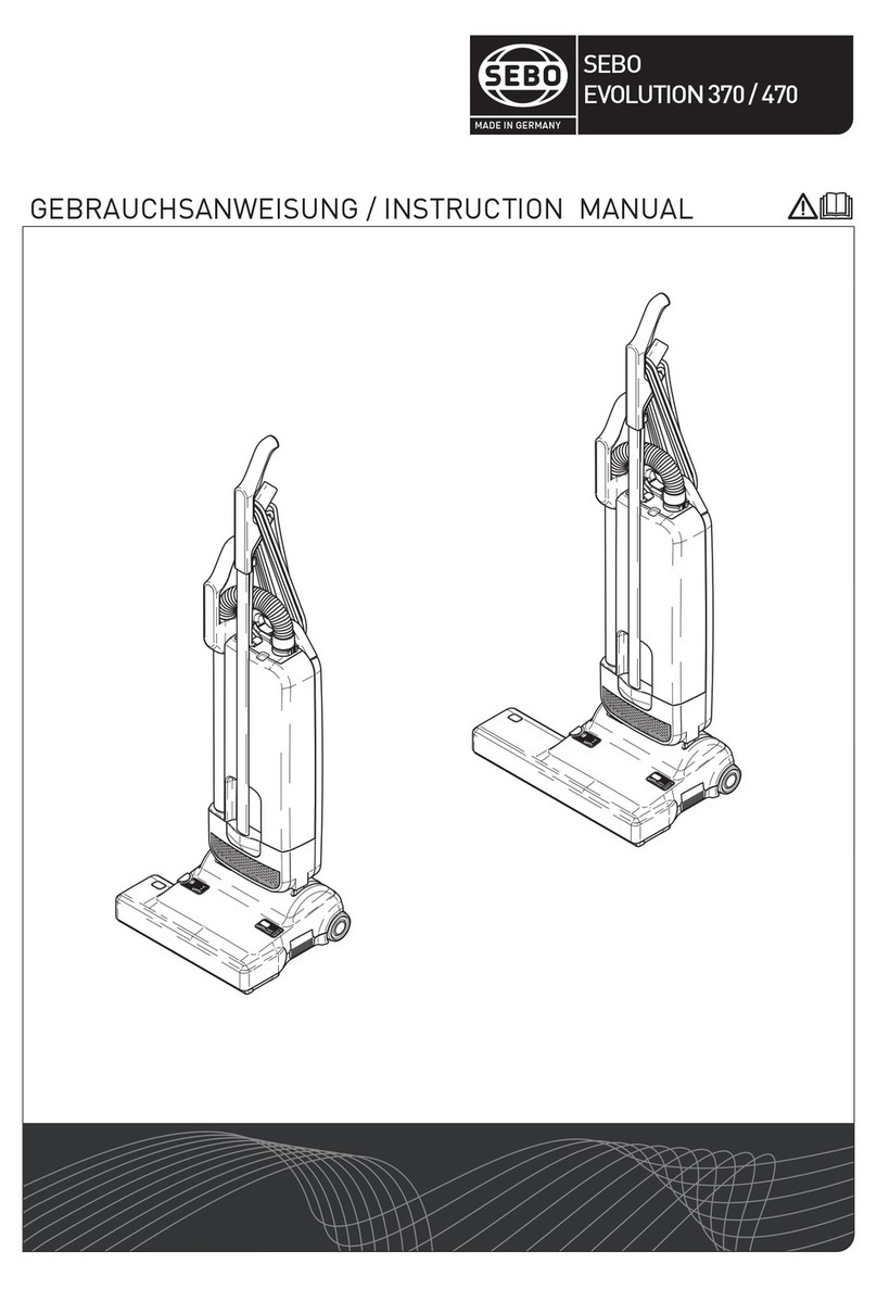 Sebo EVOLUTION 370 instruction manual