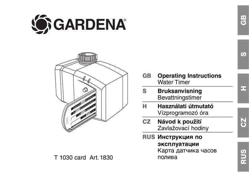 Garden T 1030 card operating instructions Garden T 1030 card operating instructions