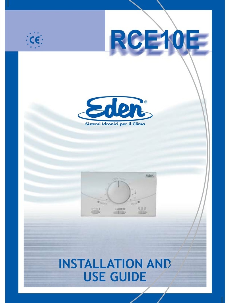 Eden RCE10E Installation and use guide