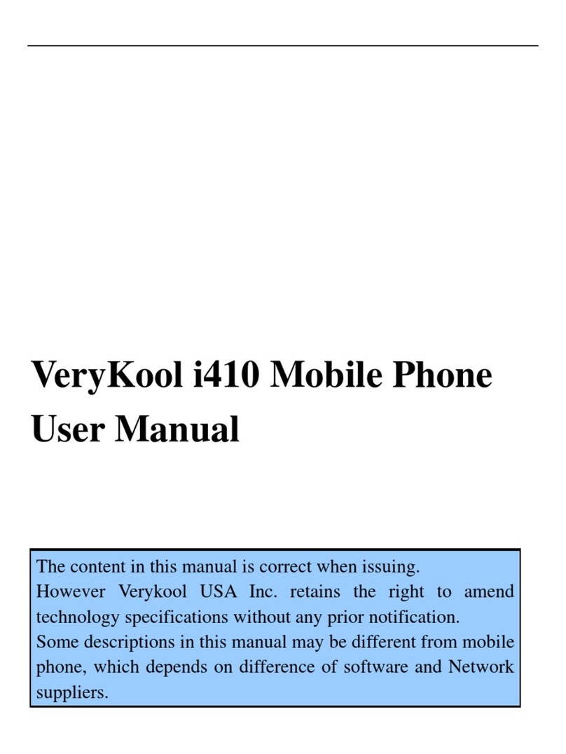 Verykool i410 User manual Verykool i410 User manual