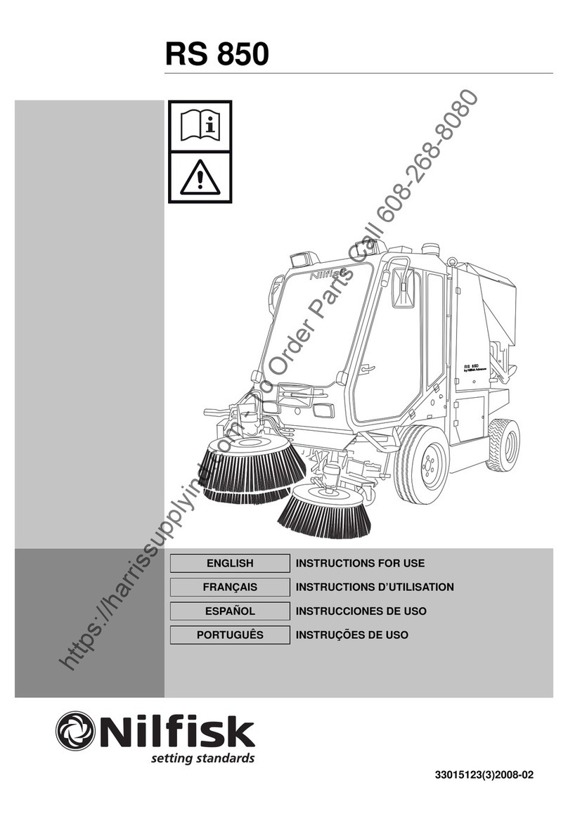 Nilfisk-Advance RS 850 User manual