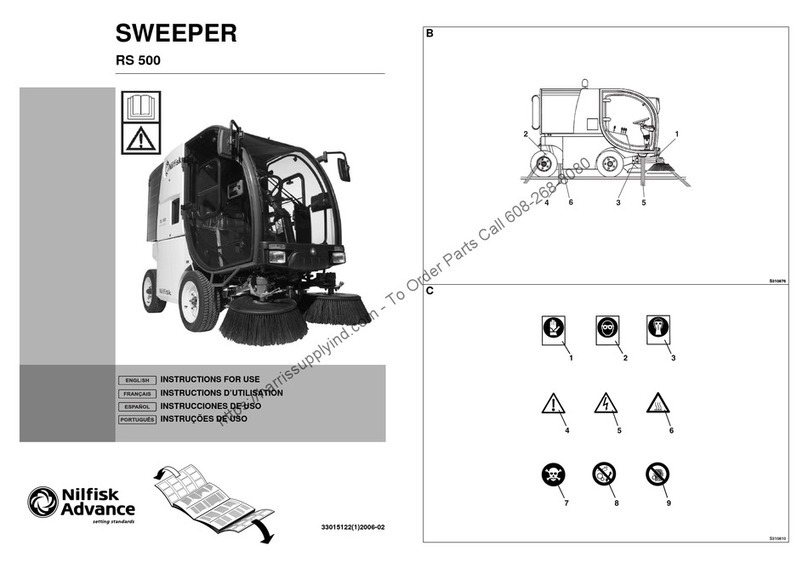 Nilfisk-Advance RS 500 User manual