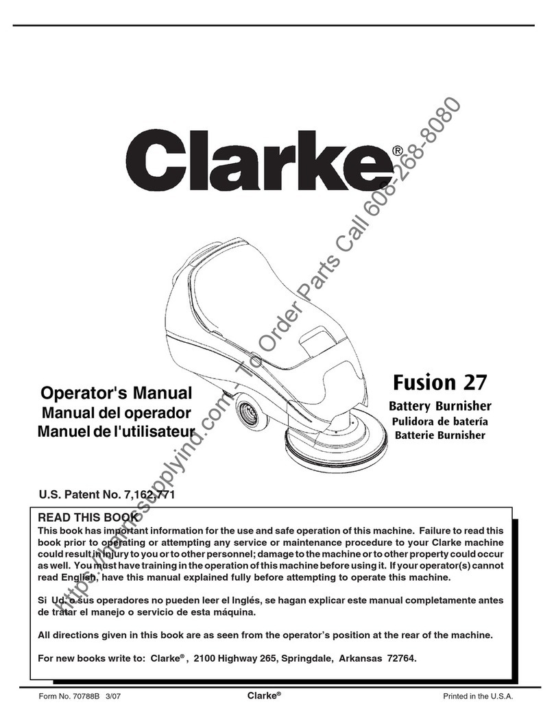 Clarke Fusion 27 01264A User manual
