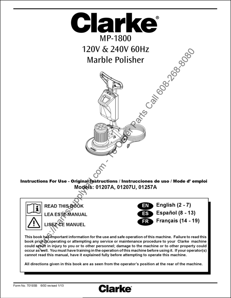 Clarke MP-1800 01207A User manual