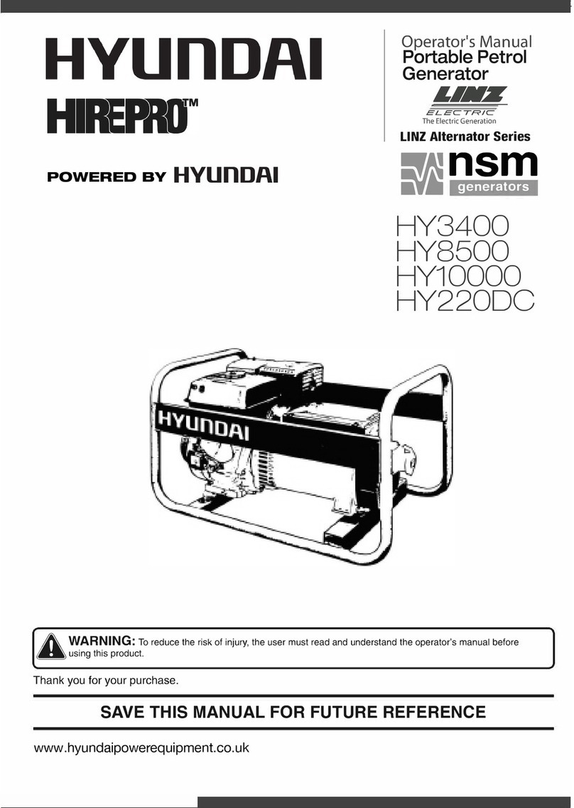 Hyundai Hirepro HY3400 Operator's manual