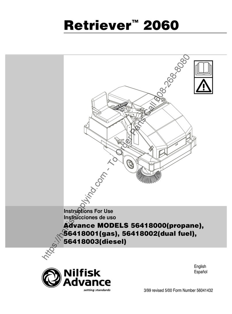 Nilfisk-Advance Retriever 2060 56418000 Instructions for use