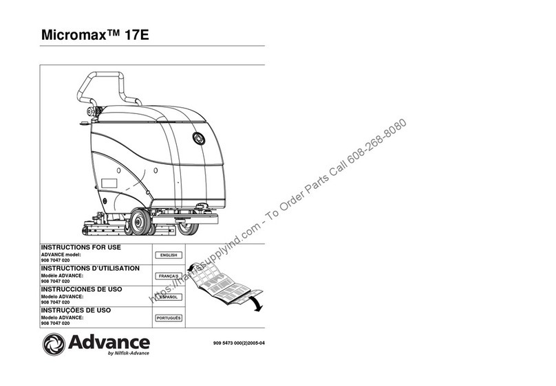 Nilfisk-Advance micromax 17E Instructions for use