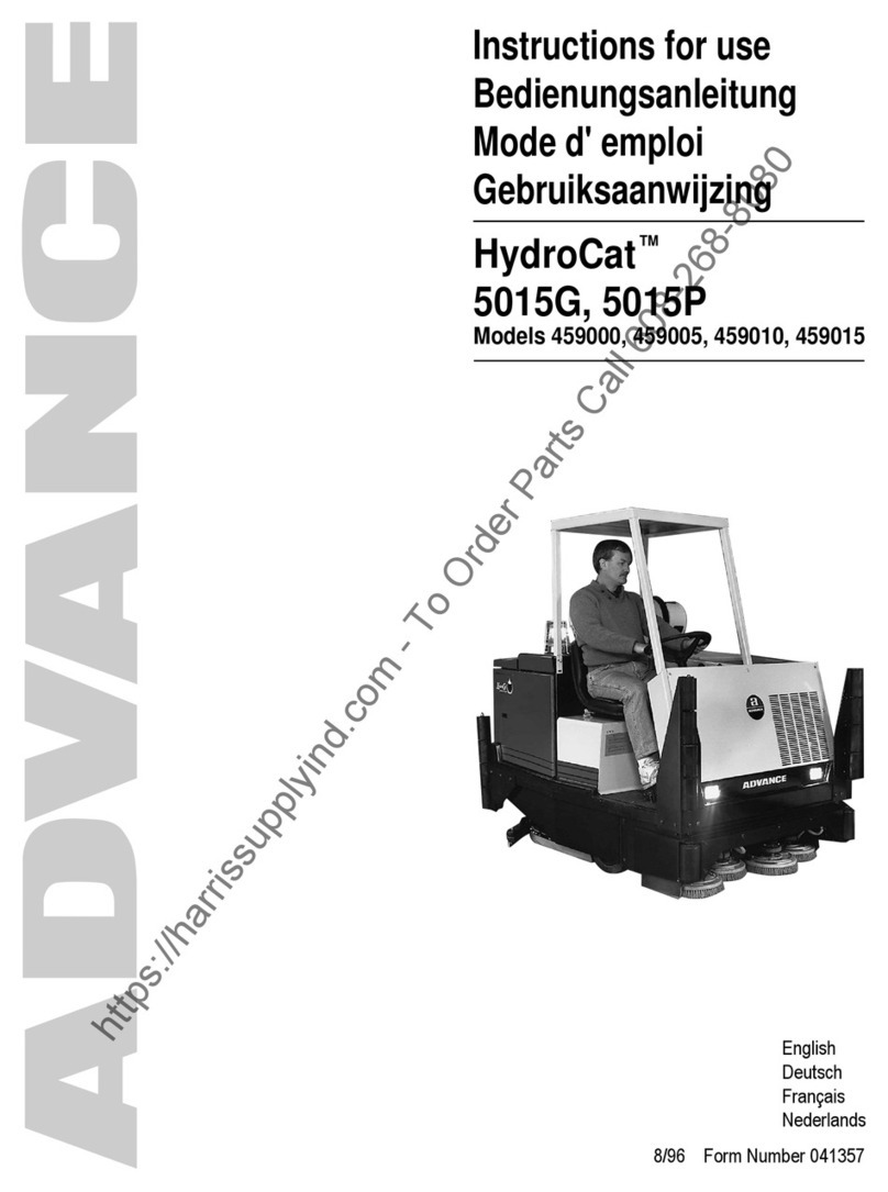 Nilfisk-Advance hydrocat 5015G Instructions for use