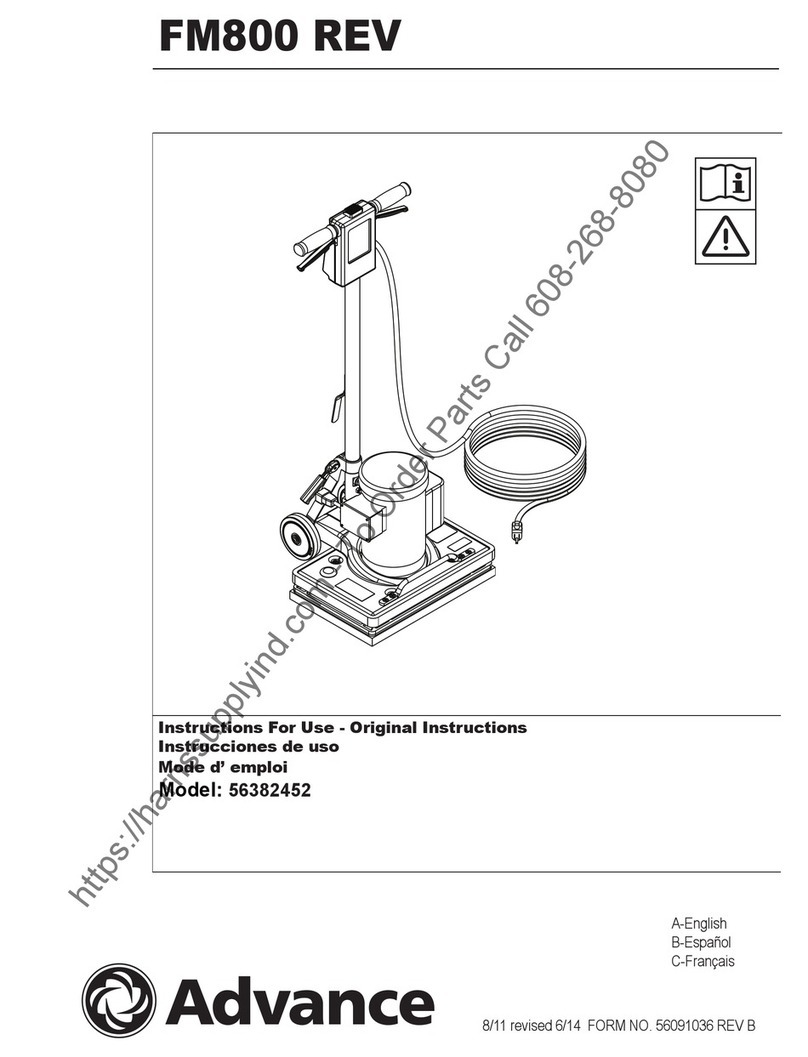 Nilfisk-Advance FM800 REV 56382452 Instructions for use