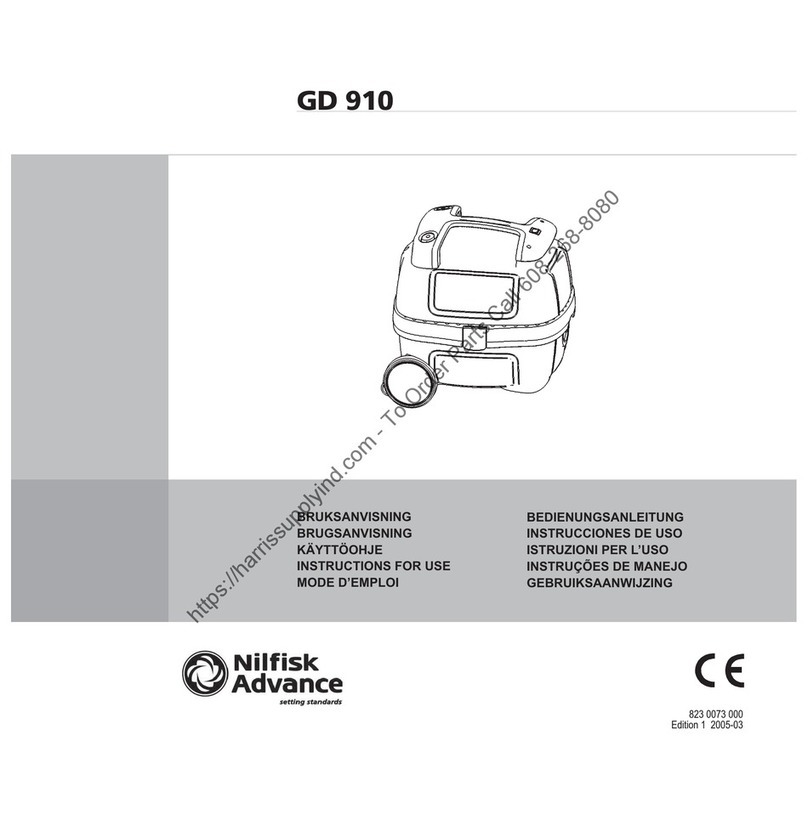Nilfisk-Advance GD 910 User manual