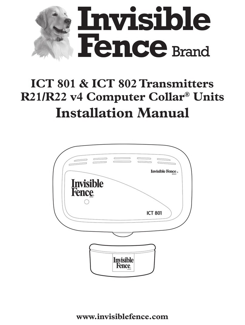 INVISIBLE FENCE ICT 801 installation manual