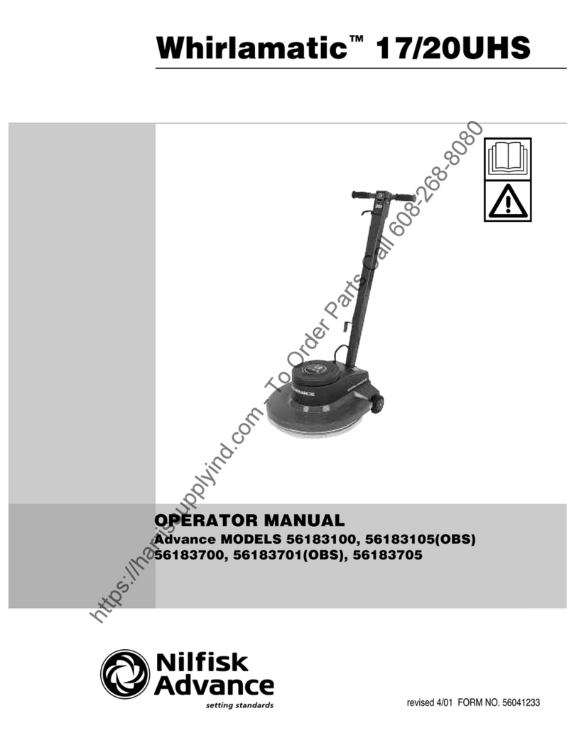Nilfisk-Advance Whirlamatic 17UHS User manual