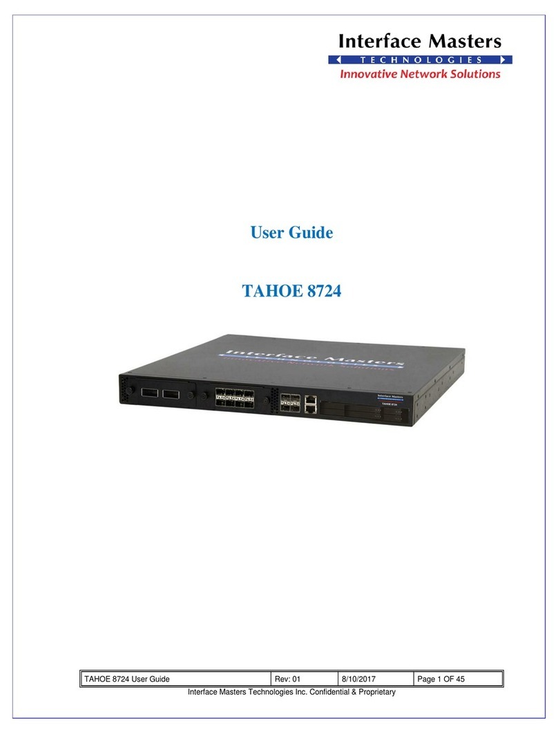 Interface Masters TAHOE 8724 user guide
