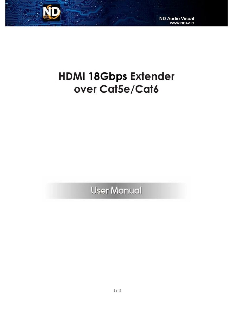 ND ND-100M-HDBT2-X5 User manual