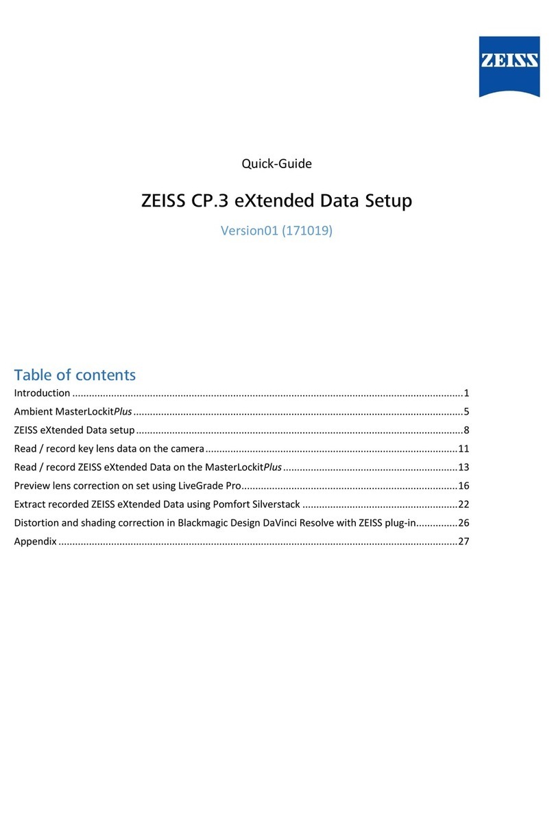 Zeiss Compact Prime CP.3 XD User manual