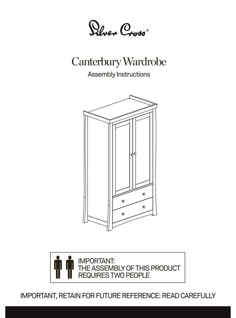 Silver Cross Canterbury Wardrobe Assembly instructions