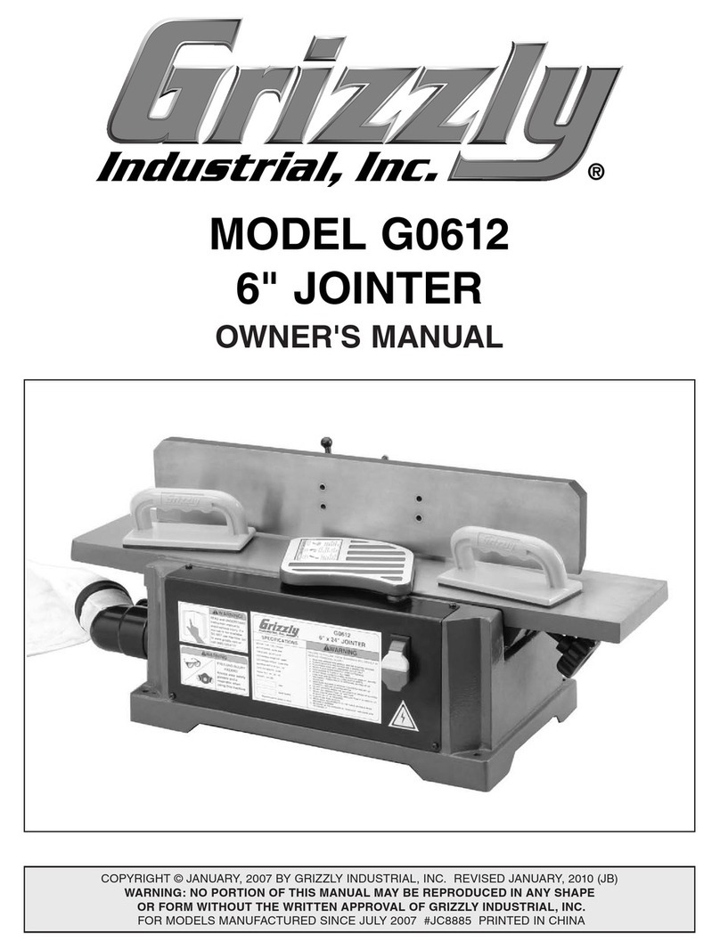 Grizzly G0612 User manual