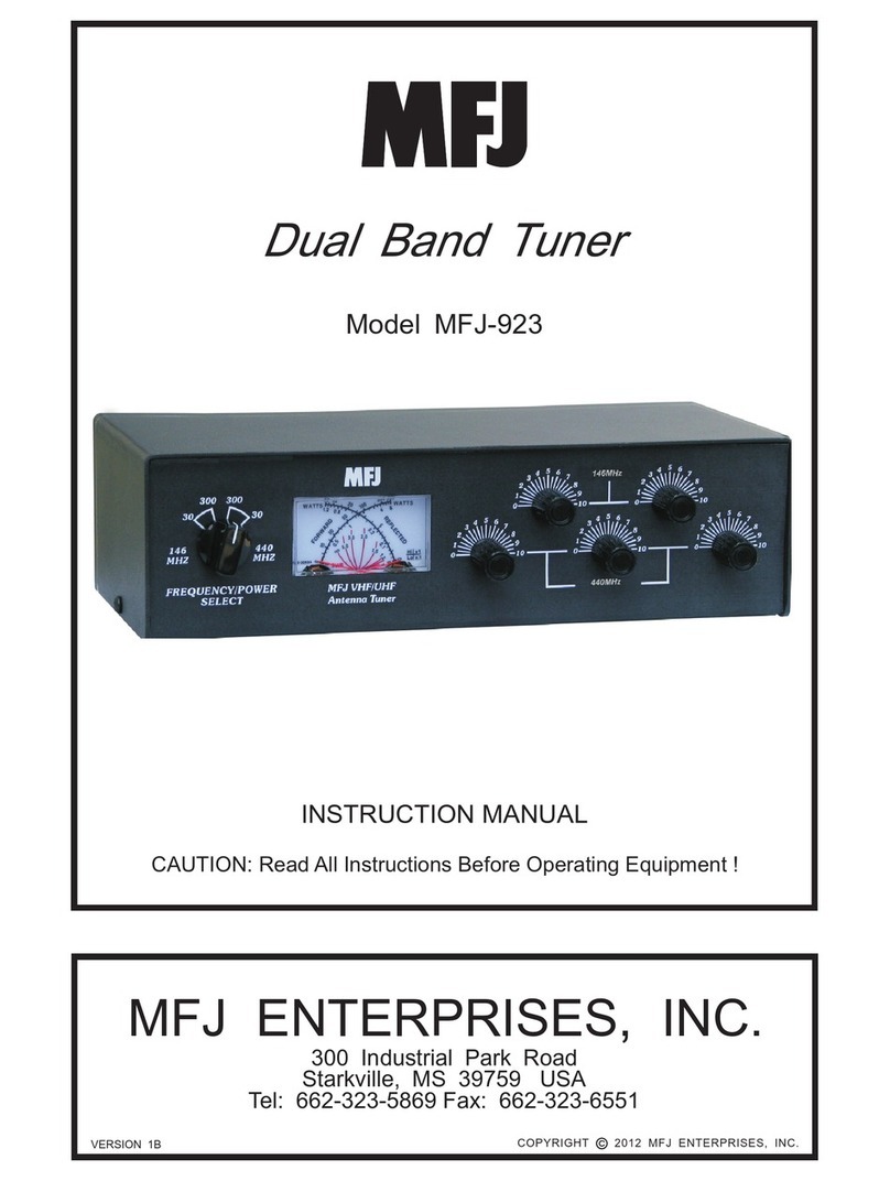 MFJ MFJ-923 User manual