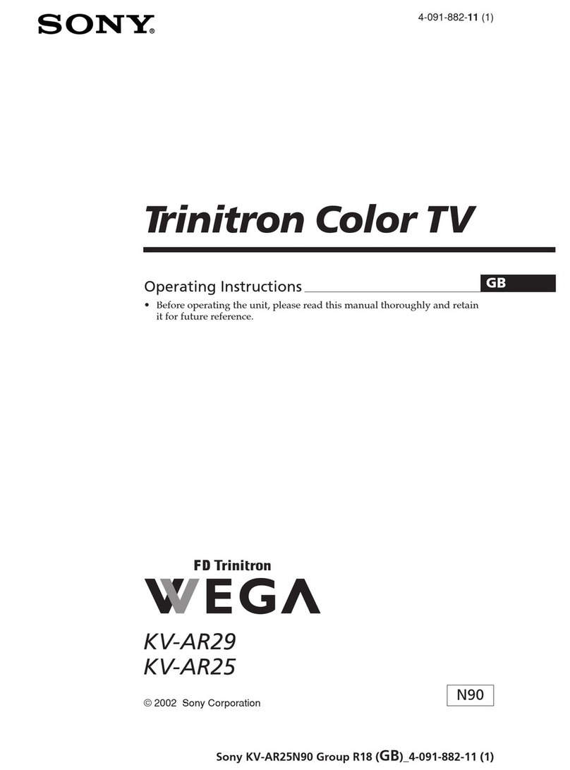 Sony Trinitron KV-AR29 User manual