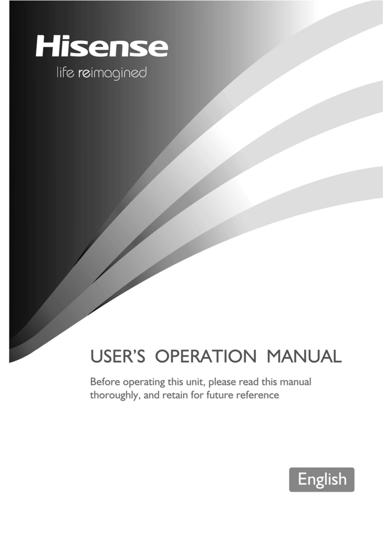 Hisense RR130DAGS Mounting instructions
