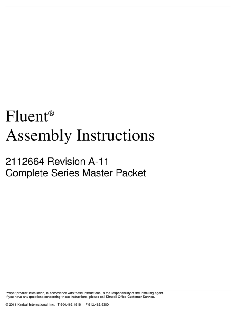 Kimball Fluent Series Assembly instructions