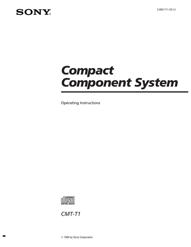 Sony CMT-T1 User manual