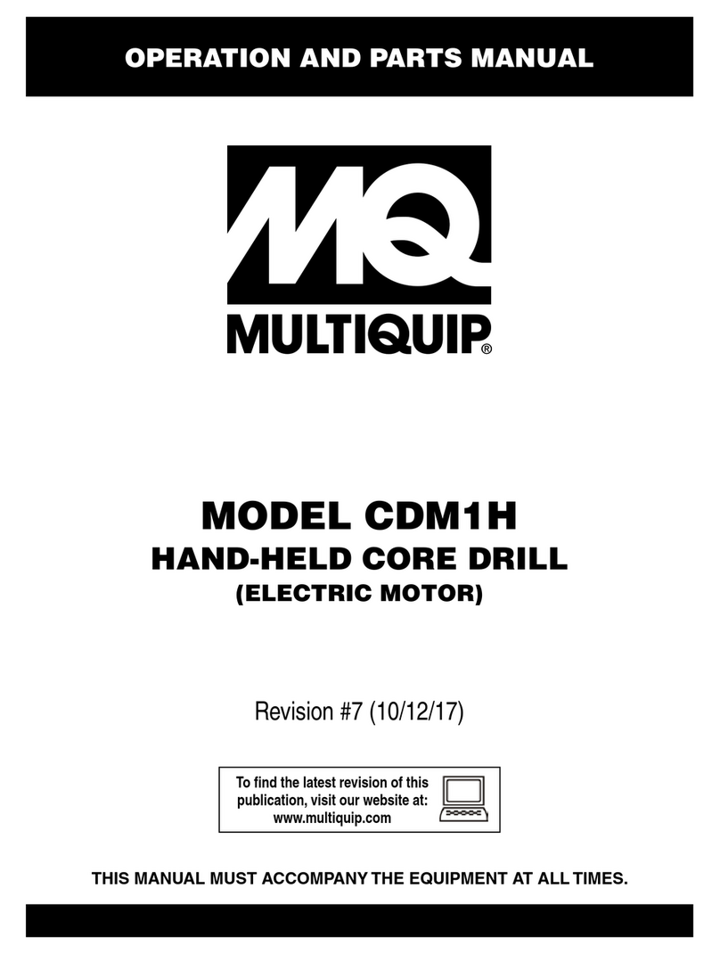 MULTIQUIP CDM1H Operation and parts manual