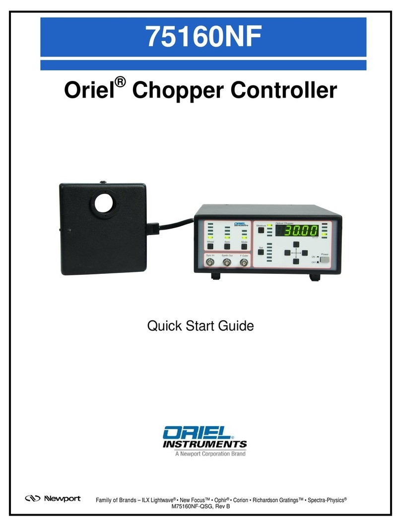 Oriel 75160NF quick start guide