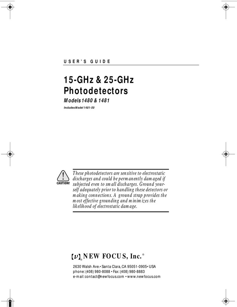 New Focus 1480 User manual