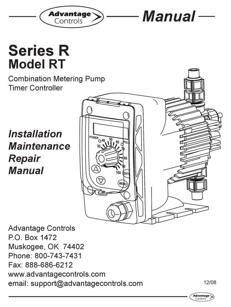 Advantage Controls RT Operating instructions