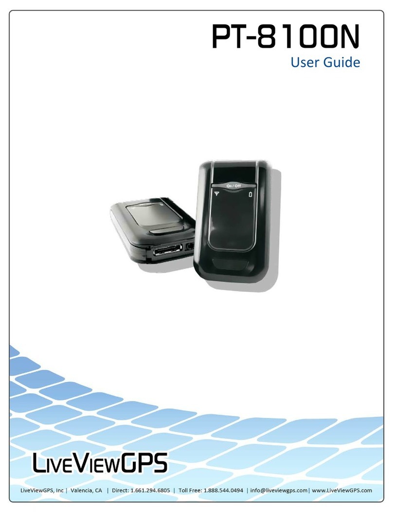 LiveView GPS PT-8100N user guide