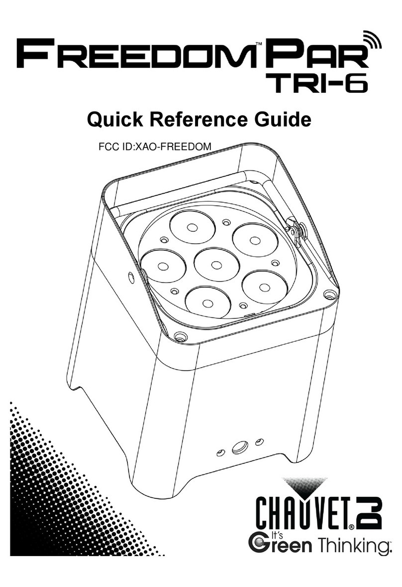 Chauvet Freedom Par Tri-6 QRG User manual