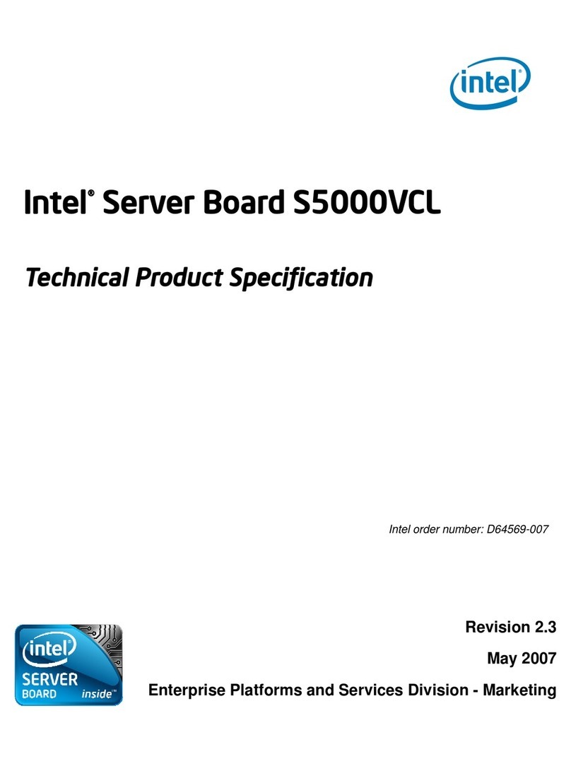Intel S5000VCL - Server Board Motherboard Configuration guide