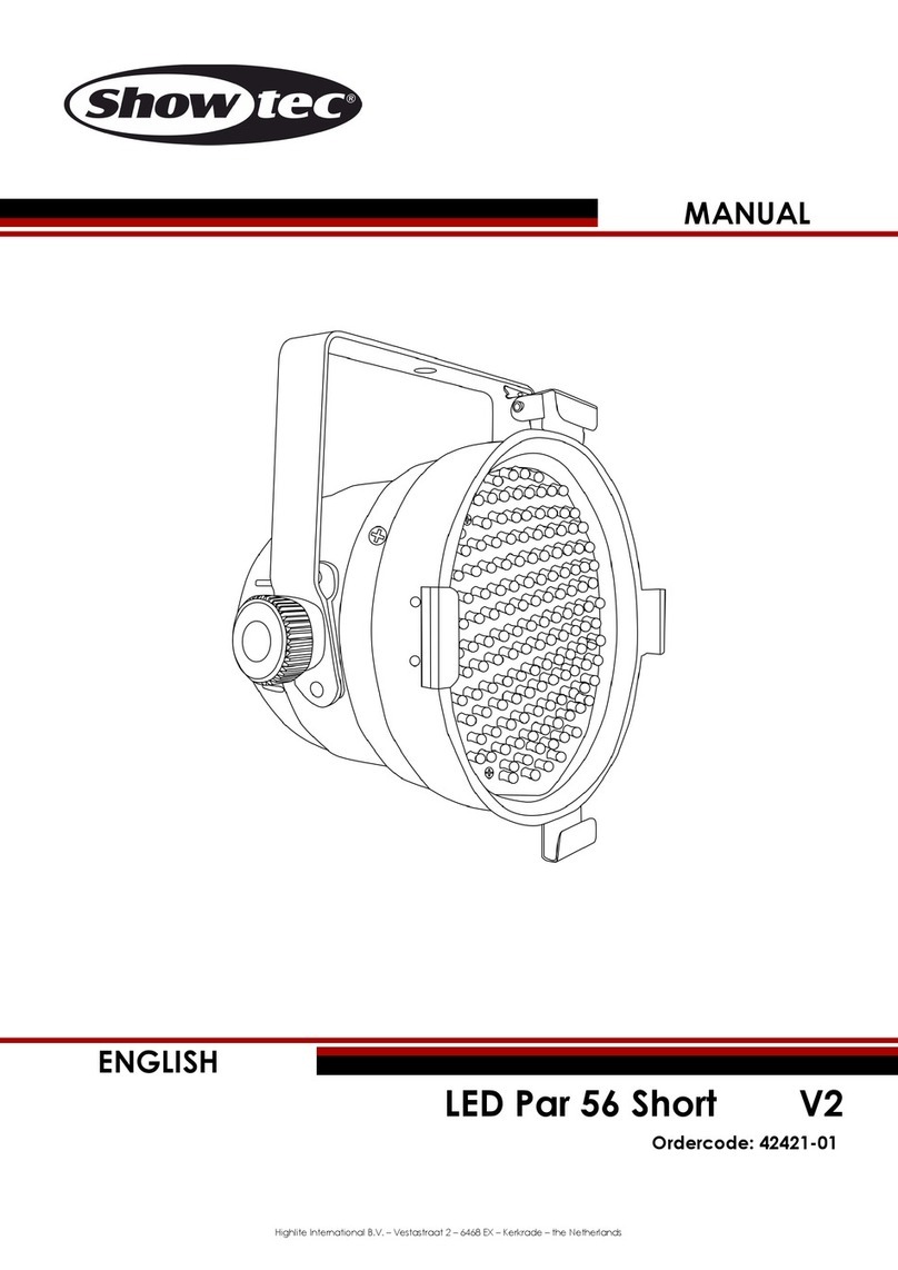 Show Tec LED Par 56 Short V2 42421-01 User manual