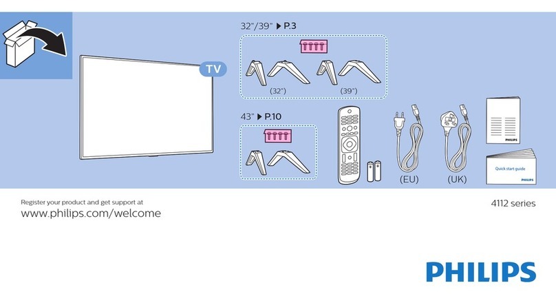 Philips 39PHT4112/05 Safety instructions