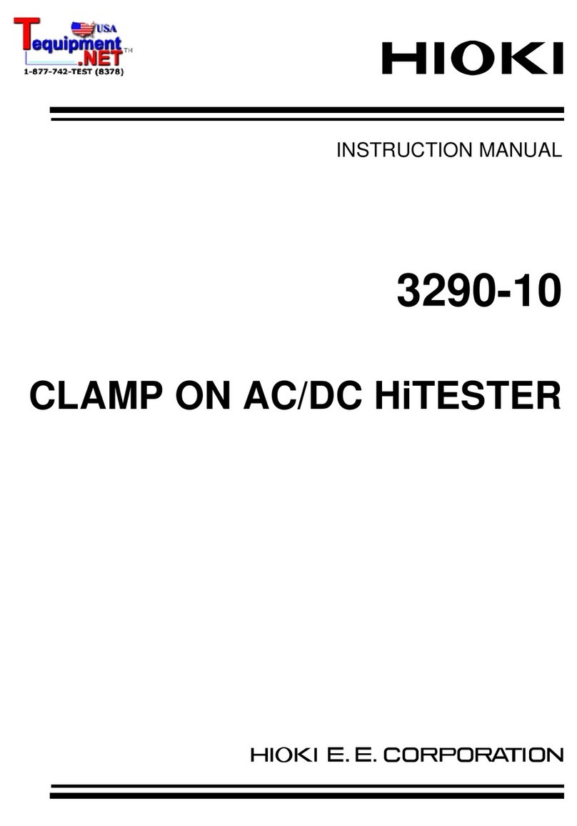 Hioki 3290-10 instruction manual