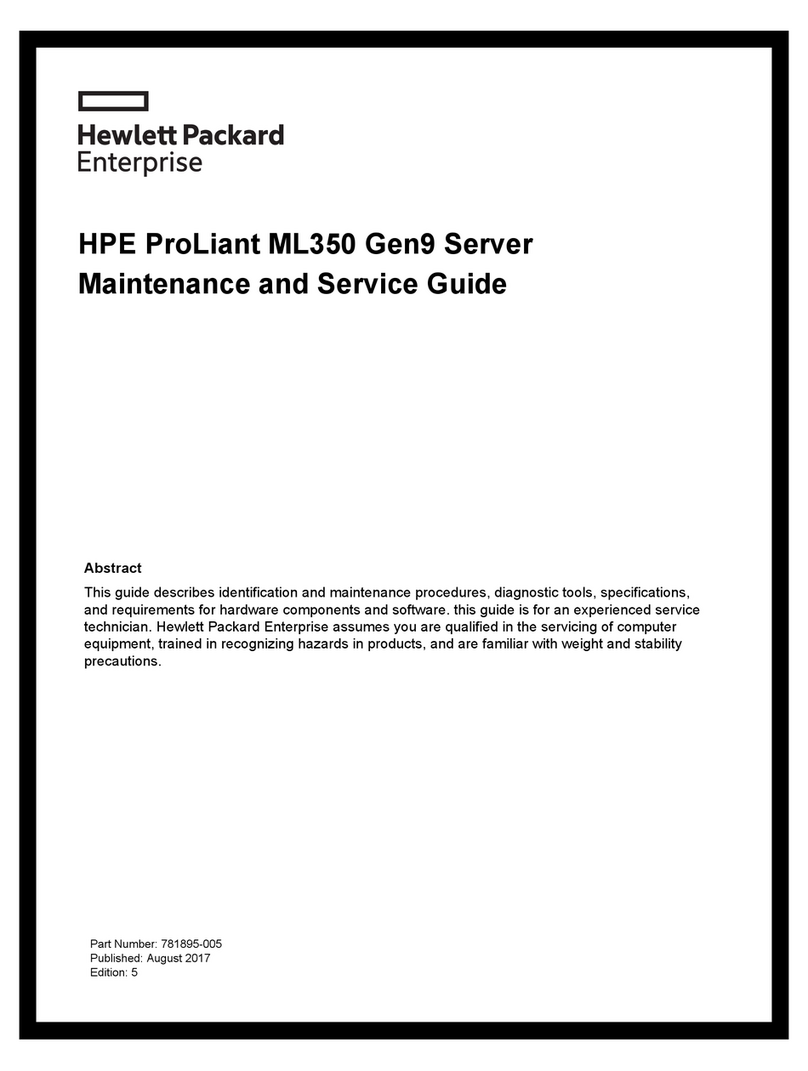 HPE ProLiant ML350 Maintenance and service guide