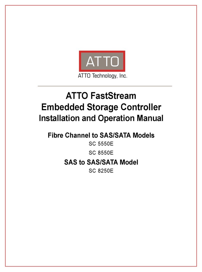 ATTO Technology SC 5550E Installation and operation manual ATTO Technology SC 5550E Installation and operation manual