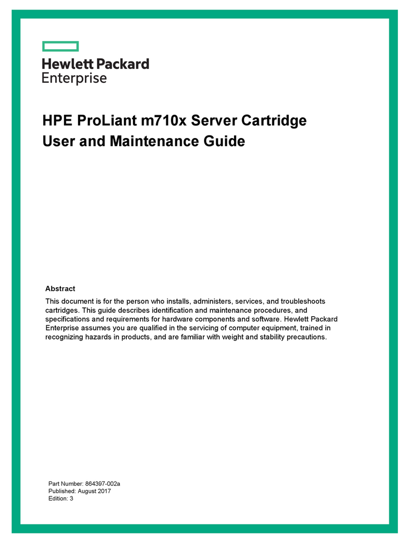 HPE ProLiant m710x Operating instructions