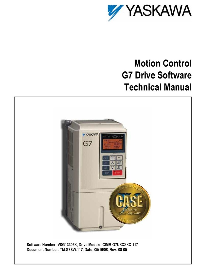 YASKAWA Varispeed G7 Technical manual