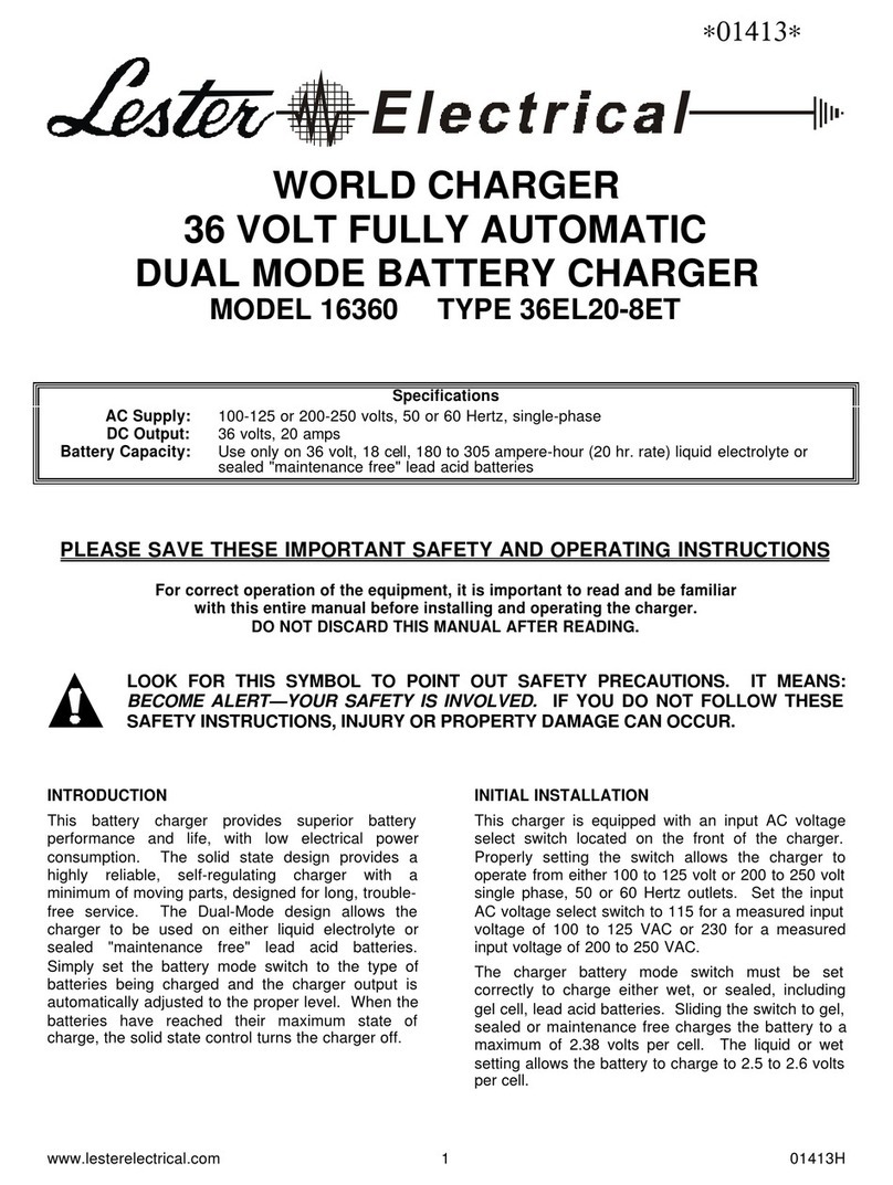 Lester 16360 Maintenance and service guide